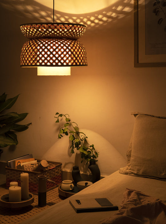 Illuminate Your Space with Mianzi's Handmade Bamboo Lamps-Mianzi-boho-décor