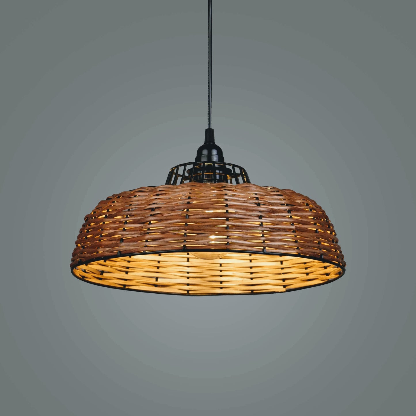 Cedar Pendant Lamp Juniper- Willow Wicker Handmade Lamp Home Cafe Restaurants Decor