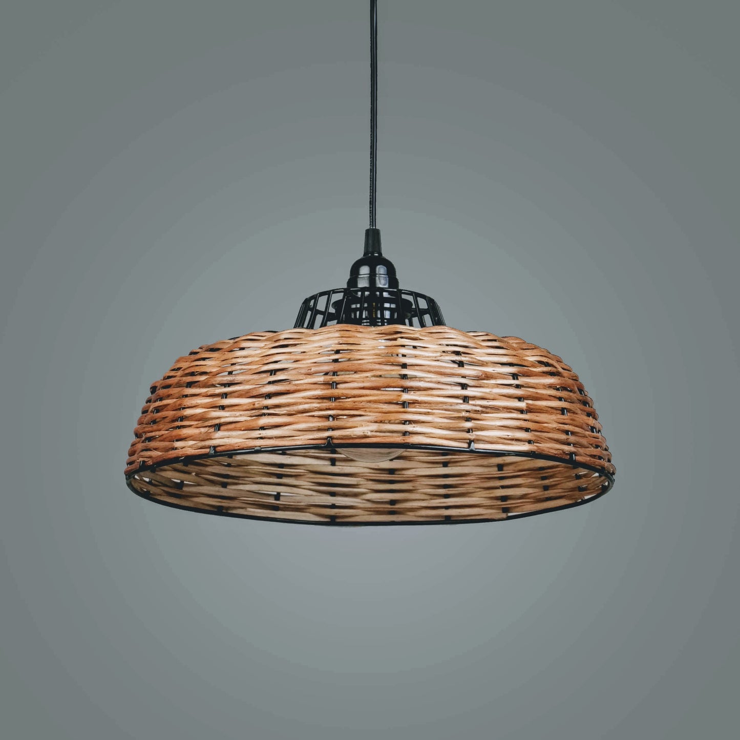 Cedar Pendant Lamp Juniper- Willow Wicker Handmade Lamp Home Cafe Restaurants Decor