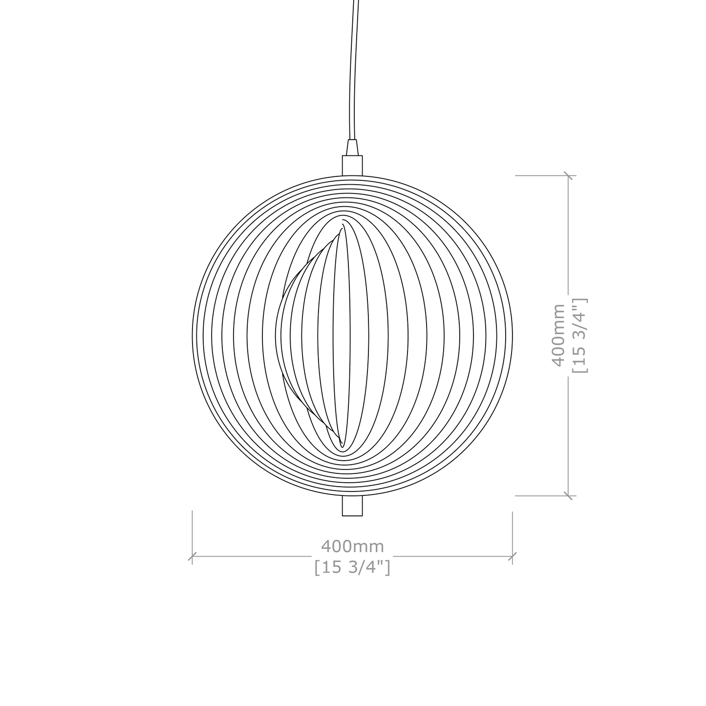 Sea Shell 16in/40cm Dia - Bamboo Pendant Lamp | Hanging Lamp Woven Light | Natural/Bamboo Pendant Lamps for Home Restaurants and Offices-Mianzi