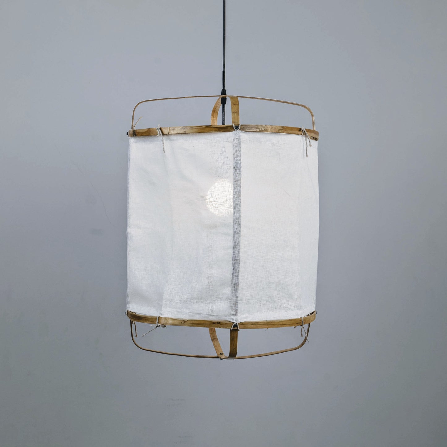 Iris- Bamboo Pendant Lamp Hanging Lamp Fabric Light, Natural/Bamboo Pendant Lamps for Home Restaurants and Offices Pendant Lamp Large and Small