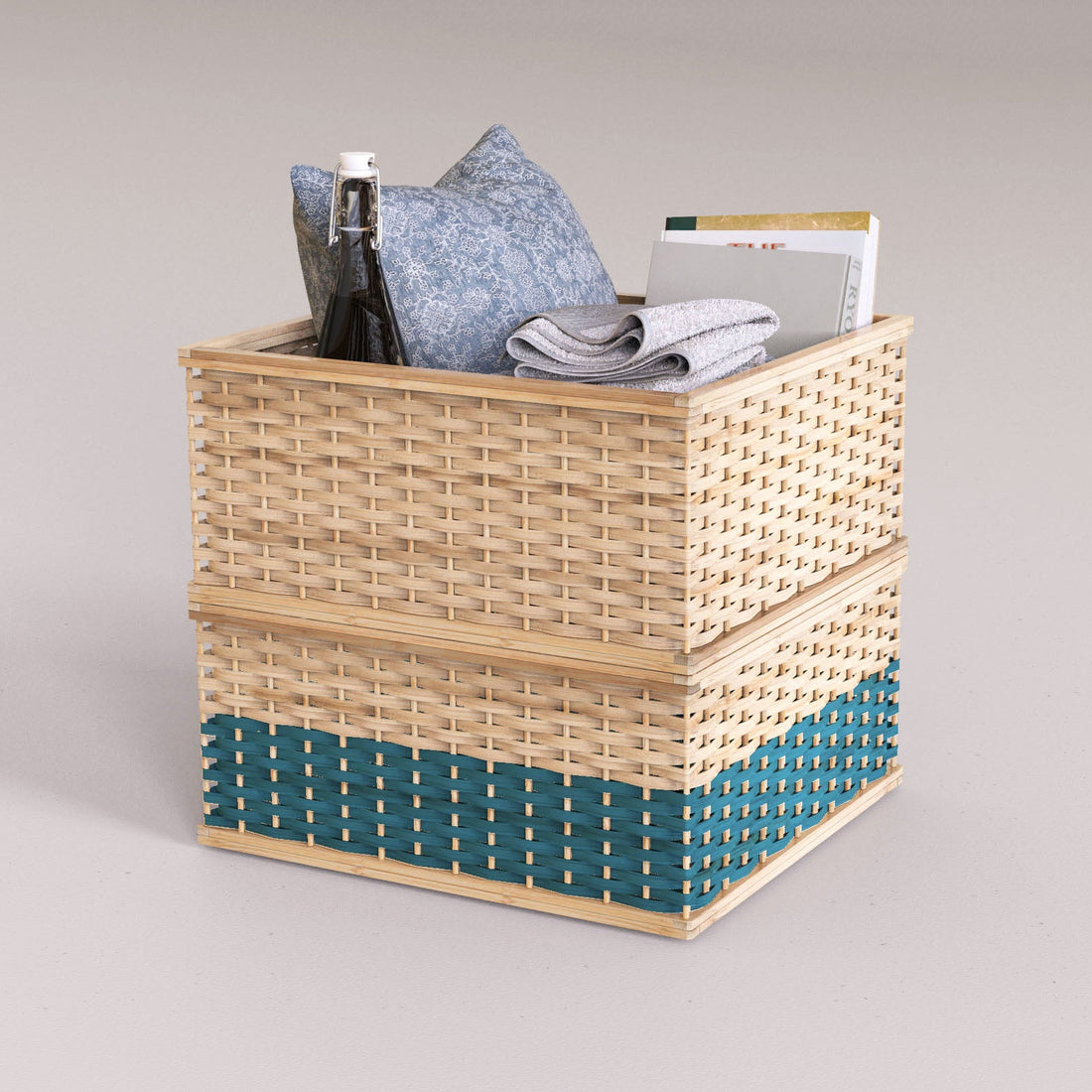 Elevate Your Home with Aesthetic Beauty and Practicality: The Organic Elegance of Bamboo Storage Baskets-Mianzi