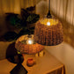 Cedar Pendant Lamp Noble- Willow Wicker Handmade Lamp Home Cafe Restaurants Decor