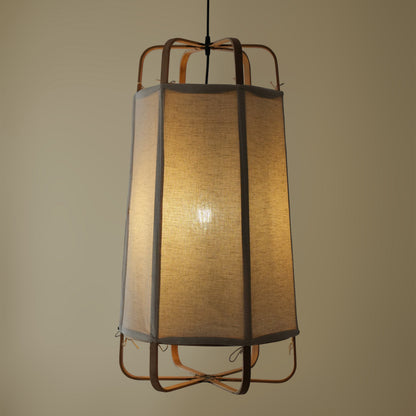 Ares Fabric Pendant Lamp Grand: Bamboo Fabric Handmade Lamp Greek Home Cafe Restaurants Decor