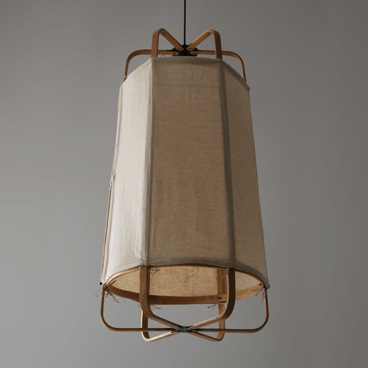 Ares Fabric Pendant Lamp Grand: Bamboo Fabric Handmade Lamp Greek Home Cafe Restaurants Decor