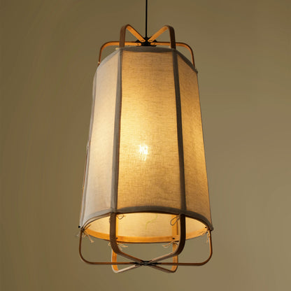 Ares Fabric Pendant Lamp Grand: Bamboo Fabric Handmade Lamp Greek Home Cafe Restaurants Decor