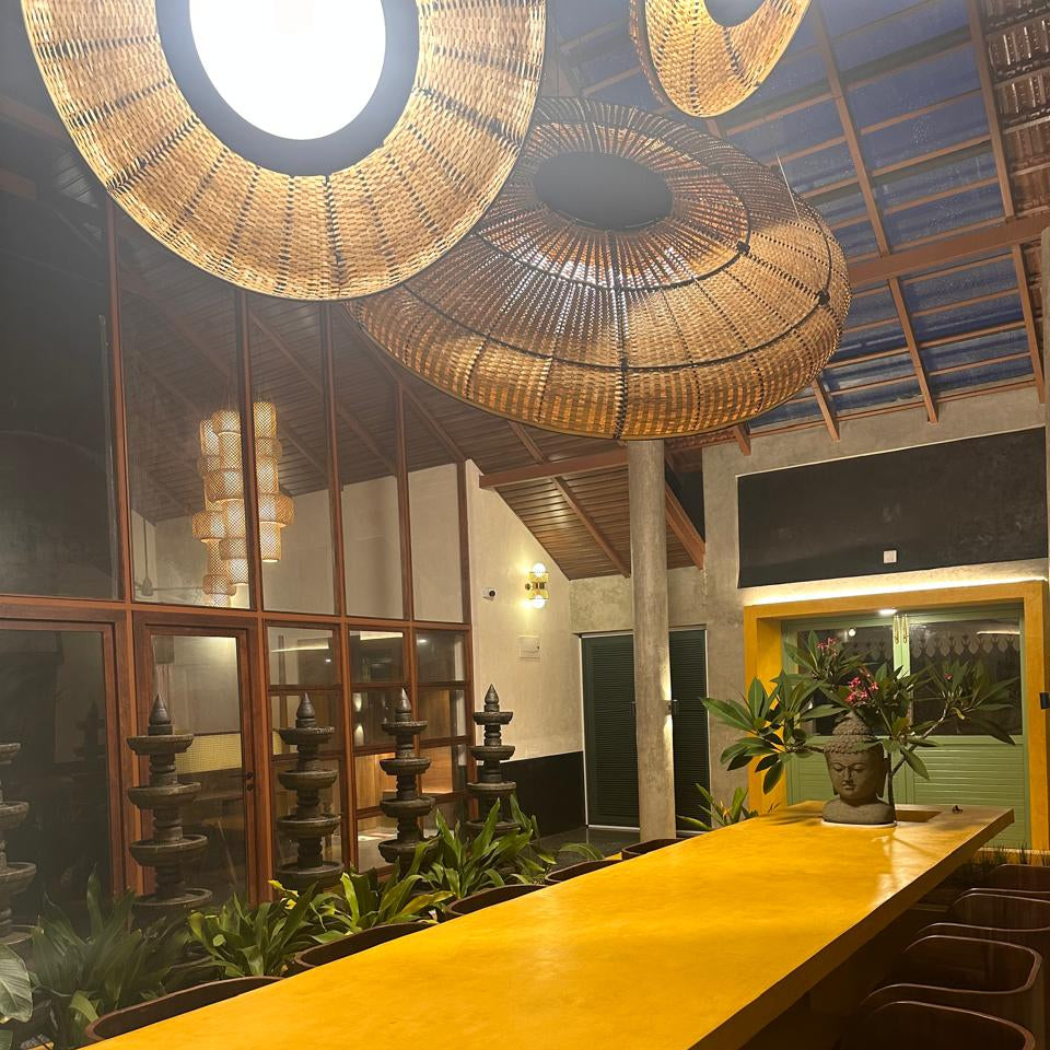 The Lilypad Chandelier: Handmade Bamboo Lamp – Mianzi