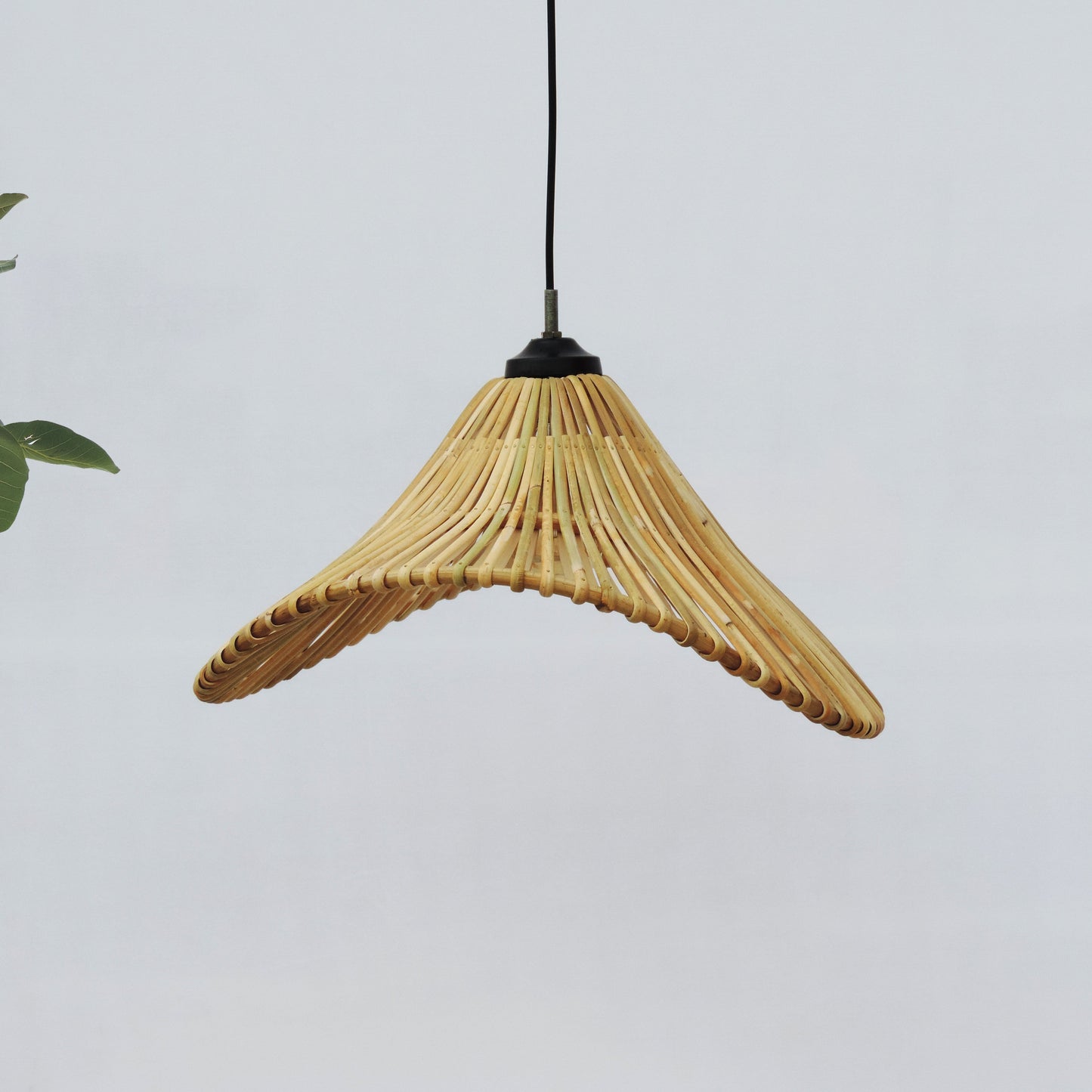 Alo Pendant Lamp [Mianzi X KJDS]: Hanging Lamp Handmade Rattan Cafe Lighting