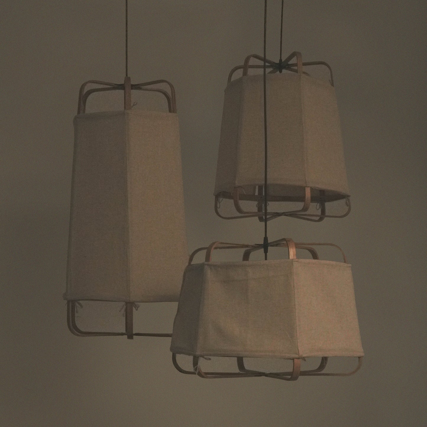 Ares Fabric Pendant Lamp Grand: Bamboo Fabric Handmade Lamp Greek Home Cafe Restaurants Decor