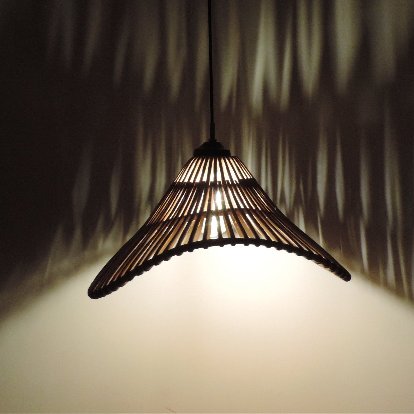 Alo Pendant Lamp [Mianzi X KJDS]: Hanging Lamp Handmade Rattan Cafe Lighting