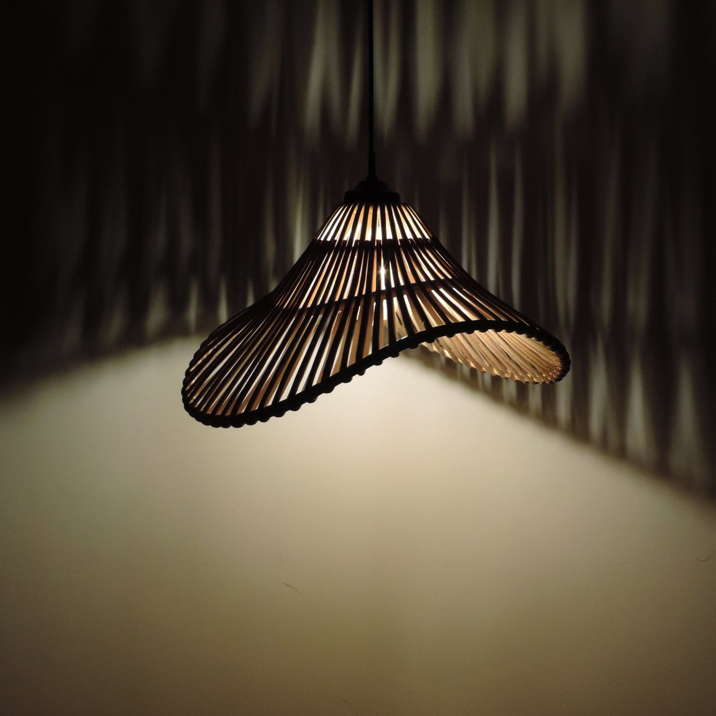 Alo Pendant Lamp [Mianzi X KJDS]: Hanging Lamp Handmade Rattan Cafe Lighting