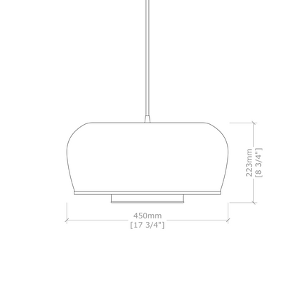 Tulip Pendant Lamp: Designer Bamboo Hanging Lamp | Handmade Cafe Lighting Restaurants Decor [45cm/18in Dia]-Mianzi