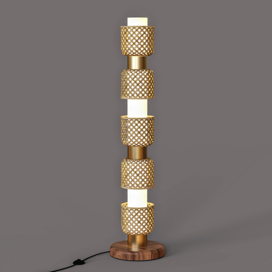 Metamorphosis Floor Lamp DDDDD: Handmade Home Lighting Restaurants Corner Decor [35cm/14in(Dia) x 147.5cm/58in(H)]-Mianzi