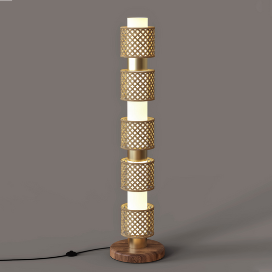 Metamorphosis Floor Lamp HHHHH: Handmade Restaurants Lighting Corner Decor [35cm/14in(Dia) x 147.5cm/58in(H)]-Mianzi