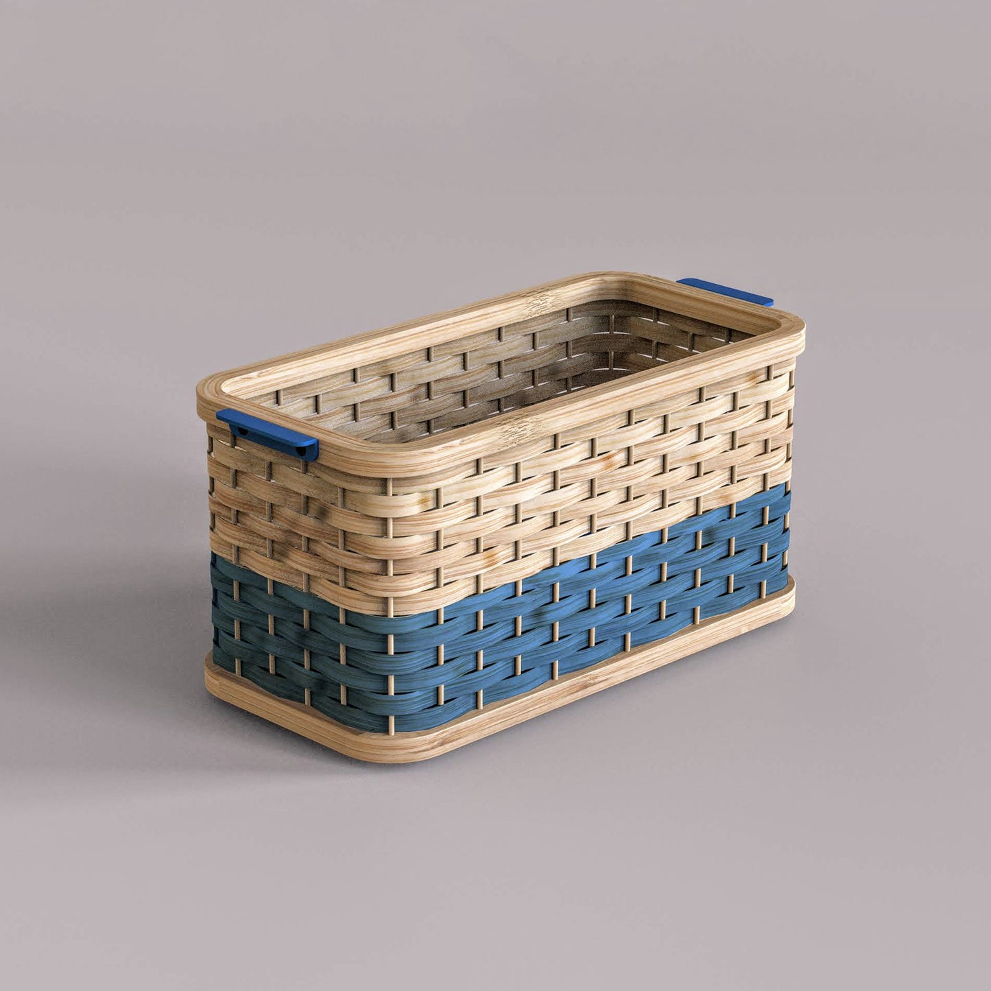Stadium-Wicker Handwoven Storage Basket Shelf Basket Colorful Cane Bamboo Basket for Home Corporate Gifting