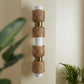 Metamorphosis Linear Wall Lamp Sconce DD: Handmade Bamboo Lighting for Cafe Corner Decor [107.5cm/42in(L) x 20cm/8in(H)]-Mianzi