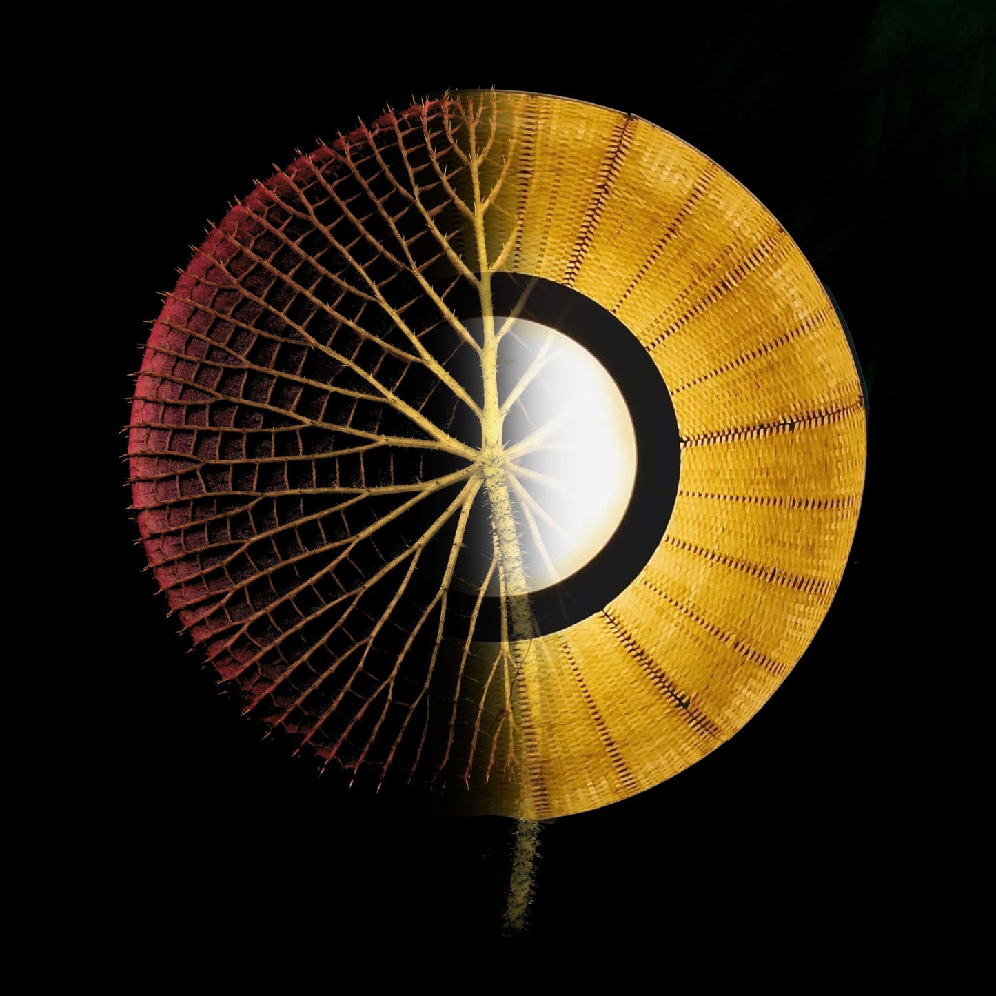 The Lilypad: Designer Bamboo Chandelier | Japandi Large Lamp | Handmade Cafe Lighting Restaurants Decor Living Room [4ft, 6ft, 8ft Dia]