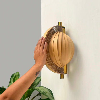 Seashell Wall Lamp: Unique Light Sconce for Home Restaurants and Offices [25cm/10in(W) X 35cm/14in(H) X 17.5cm/7in(D)]