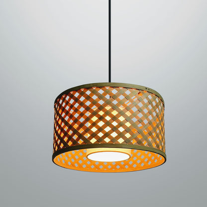 Mushroom Pendant Lamp : Designer Bamboo Pendant Hanging Lamp Cafe Lighting Restaurants Decor [20cm/8in, 30cm/12in, 45cm/18in Dia]-Mianzi