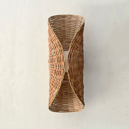 Ooas- Designer Bamboo Wall Lamp, Unique Willow Wicker  Wall Light Sconce for Home Restaurants and Offices