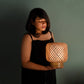 Opium Table Lamp: Designer Bamboo Table Top Lamp Decor [20cm/8in(Dia) X 22.5cm/9in(H)]-Mianzi