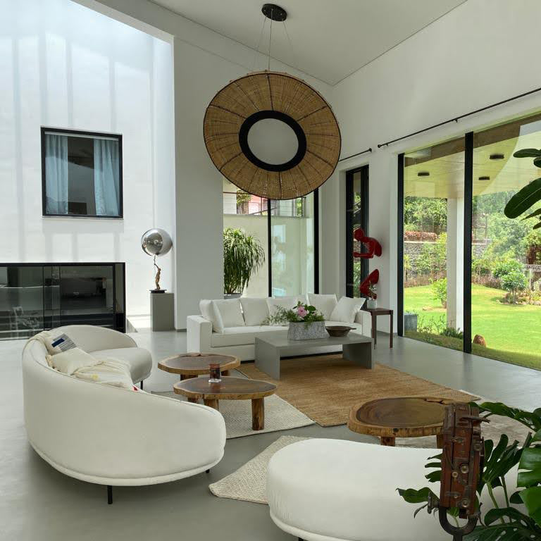 The Lilypad: Designer Bamboo Chandelier | Japandi Large Lamp | Handmade Cafe Lighting Restaurants Decor Living Room [4ft, 6ft, 8ft Dia]-Mianzi