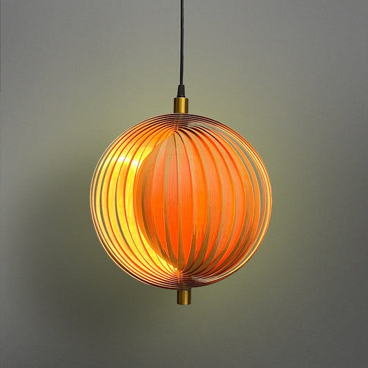 Seashell-Designer Bamboo Pendant Hanging Lamp Cane Chandelier Japandi Handmade Cafe Lighting Restaurants Decor Living Room [Small & Large]