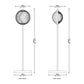 Seashell Sol Floor Lamp: Award-Winning Bamboo Floor Lamp | Japandi Handmade Lighting Decor [30cm/12in(Shade Dia) X 35cm/14in(Pedestal Dia) X 130cm/51in(H)]-Mianzi