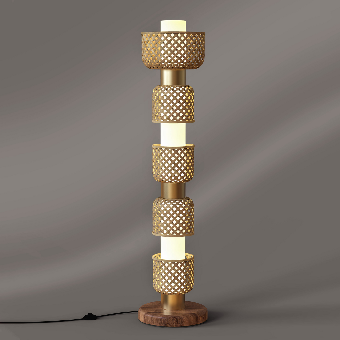 Metamorphosis Floor Lamp BDDDD : Handmade Restaurant Lighting Restaurants Corner Decor [35cm/14in(Dia) x 1475cm/58in(H)]-Mianzi