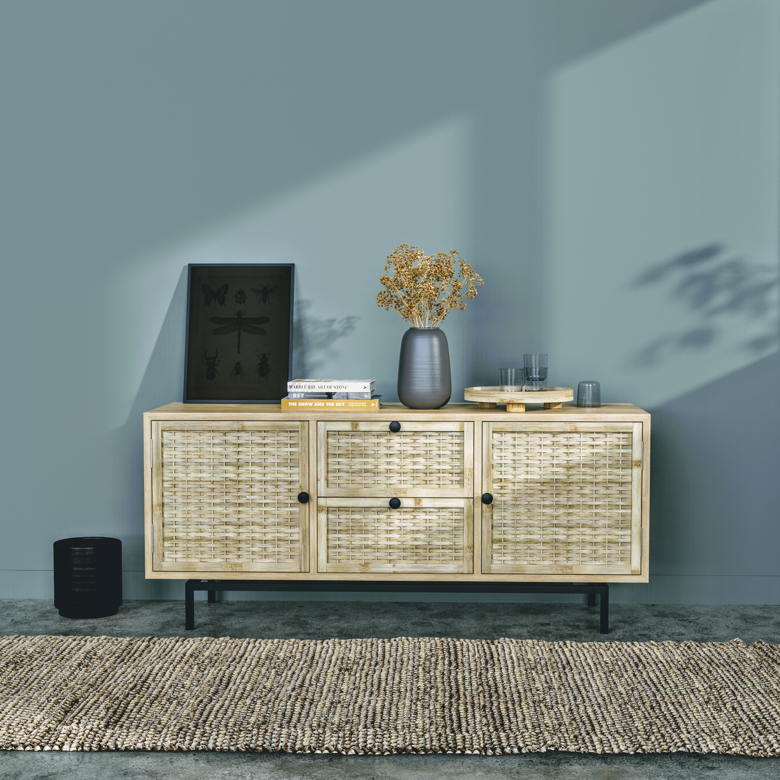 Wardrobe Shutter: Modular Bamboo Doors for Wardrobe, Modern Almirah [Customizable]-Mianzi