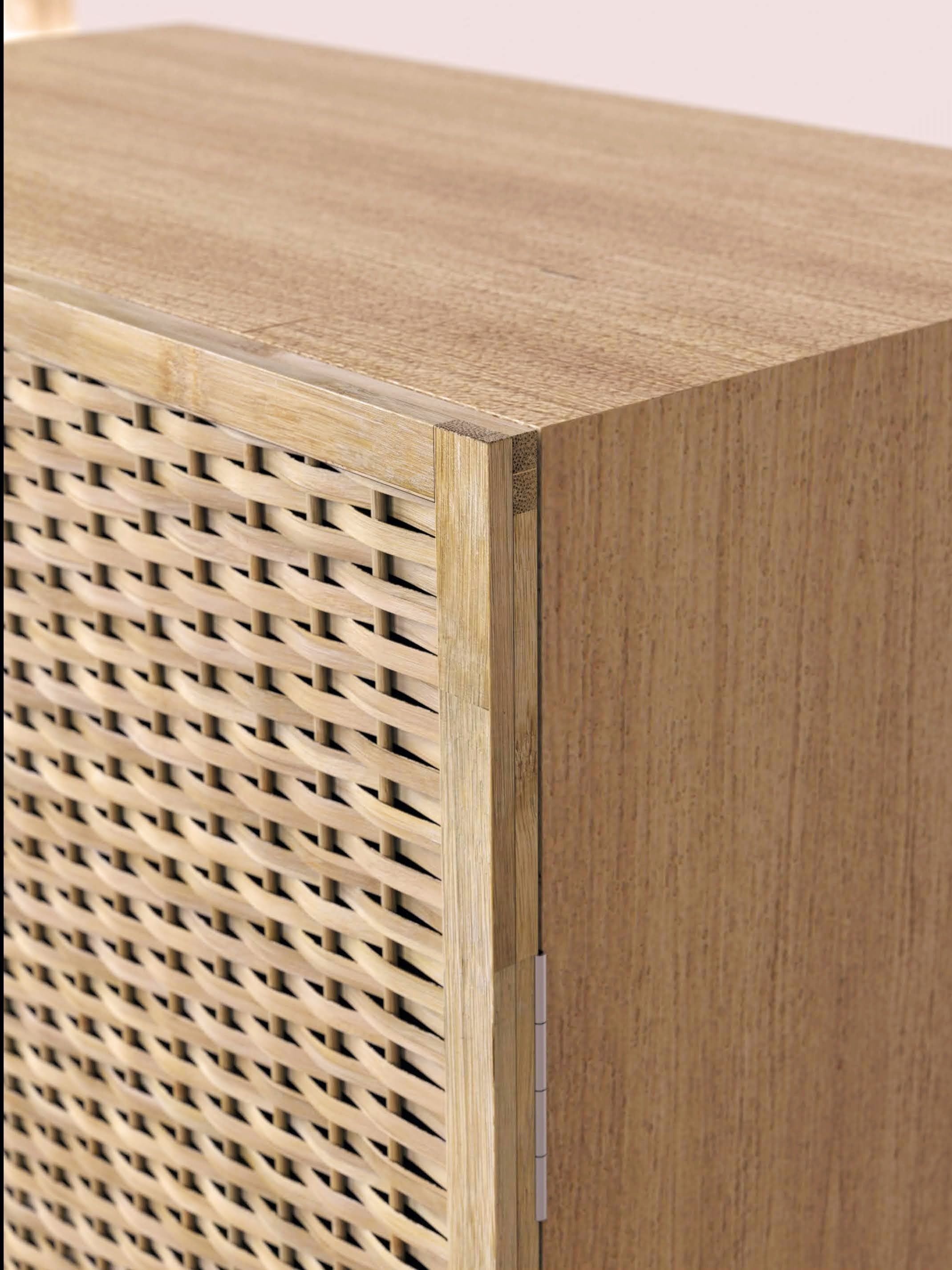 Wardrobe Shutter: Modular Bamboo Doors for Wardrobe, Modern Almirah [Customizable]-Mianzi