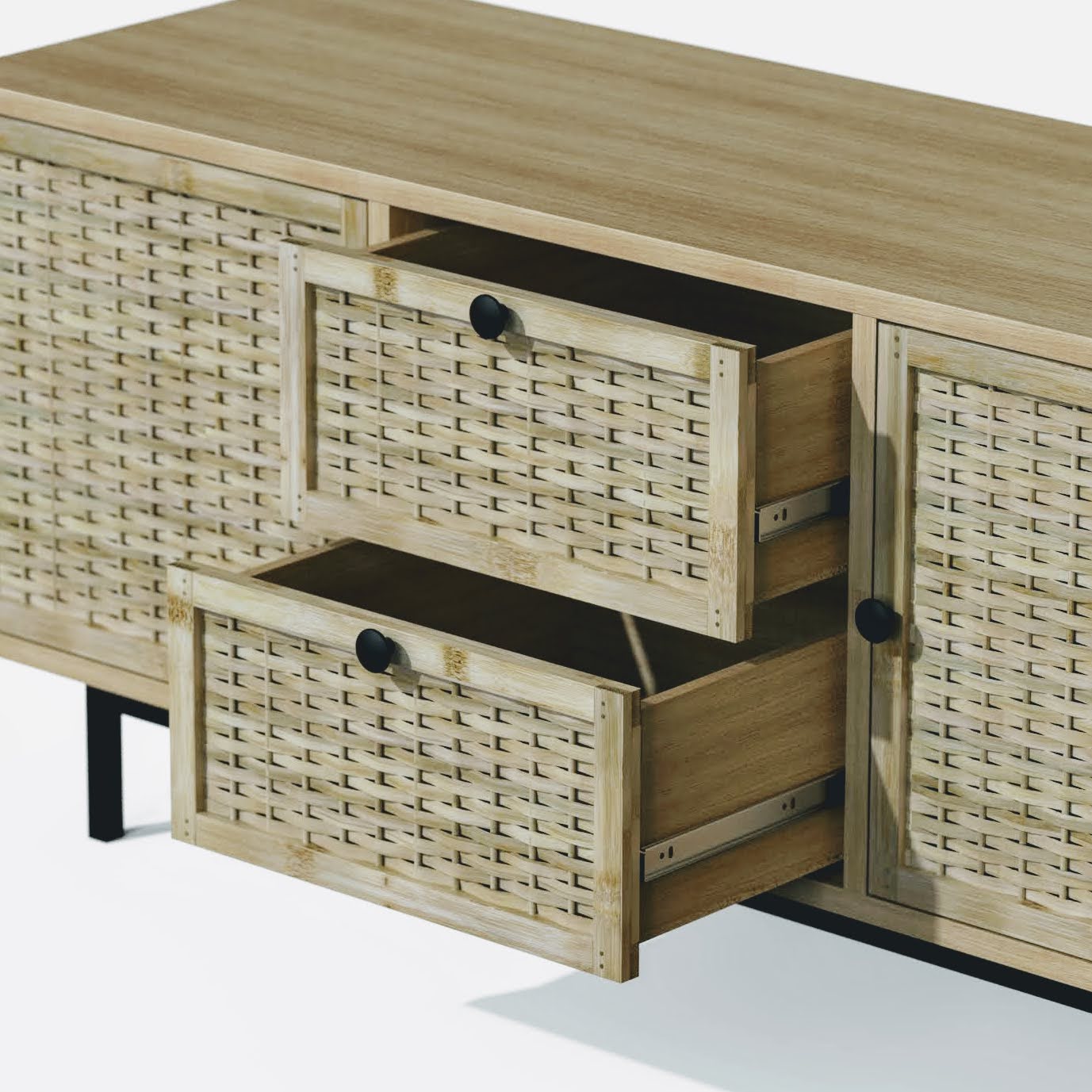 Wardrobe Shutter: Modular Bamboo Doors for Wardrobe, Modern Almirah [Customizable]-Mianzi