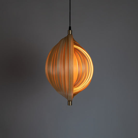 Sea Shell 16in/40cm Dia - Bamboo Pendant Lamp Hanging Lamp Woven Light, Natural/Bamboo Pendant Lamps for Home Restaurants and Offices
