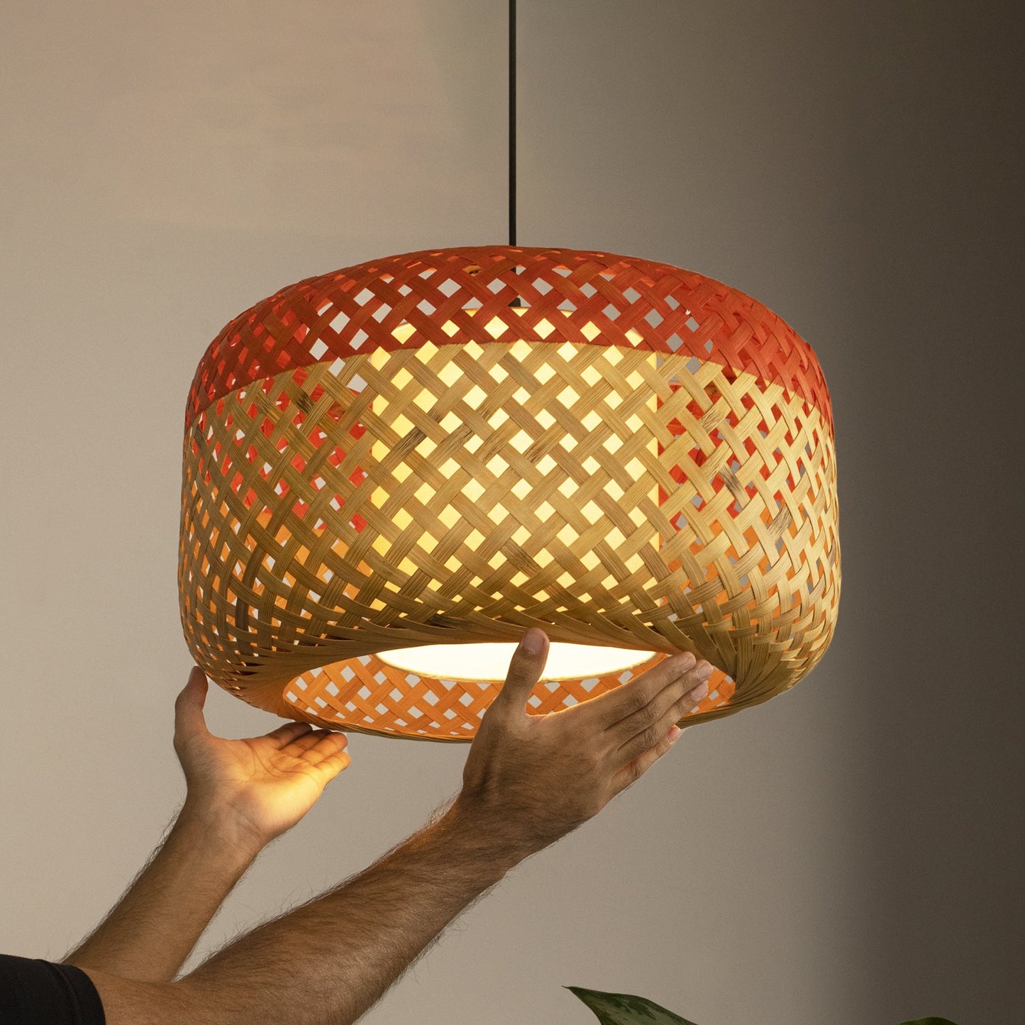 Opium Pendant Lamp: Contemporary Decor for Modern Homes and Living Spaces[30cm/12in, 45cm/18in Dia]-Mianzi