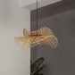 Swirl Bloom Pendant Lamp: Woven Light | Natural/Bamboo Lamps for Home Restaurants and Offices [60cm/24in, 90cm/36in Dia]-Mianzi