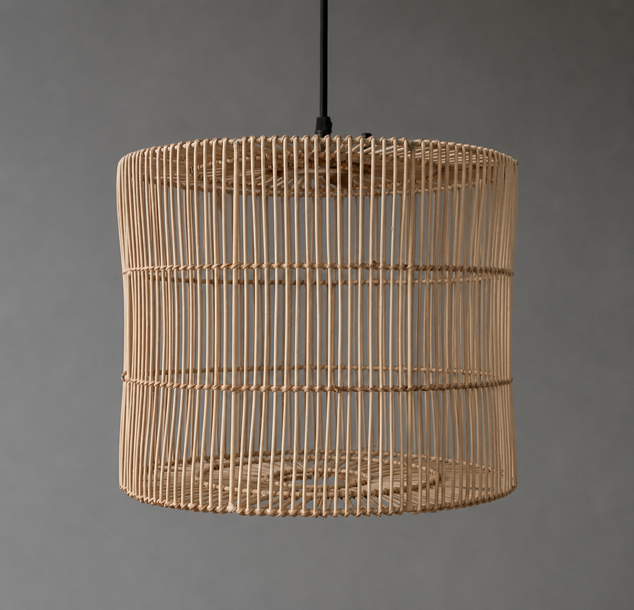 Mianzi Moss Pendant Lamp: Rattan Cane Handmade Lamp Boho Restaurants Decor