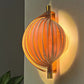 Seashell- Designer Bamboo Wall Lamp, Unique Wall Light Sconce for Home Restaurants and Offices 12in/30cm Dia