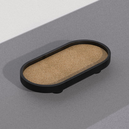Podium Tray Oval (Large) Black Edit