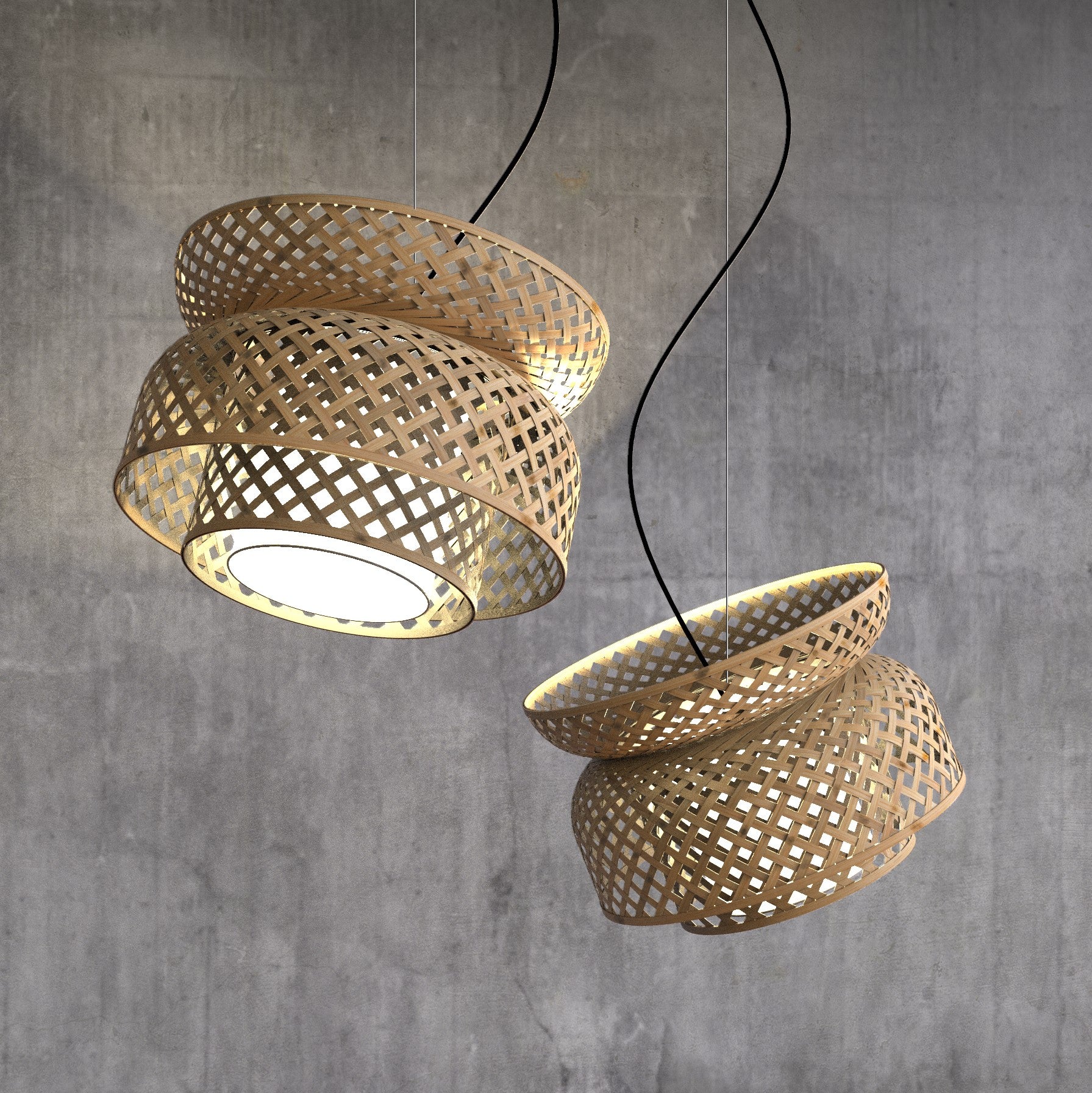 Lotus Pendant Lamp 45cm/18in Dia