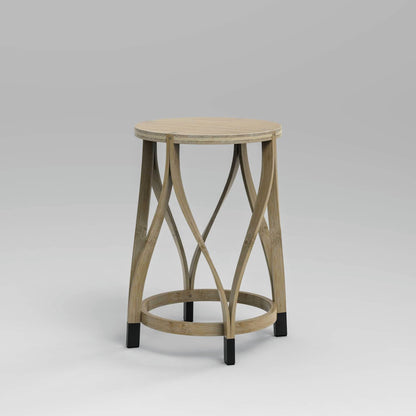 Lotus Stool (Large)-Furniture-Snowflake Obsidian-Mianzi